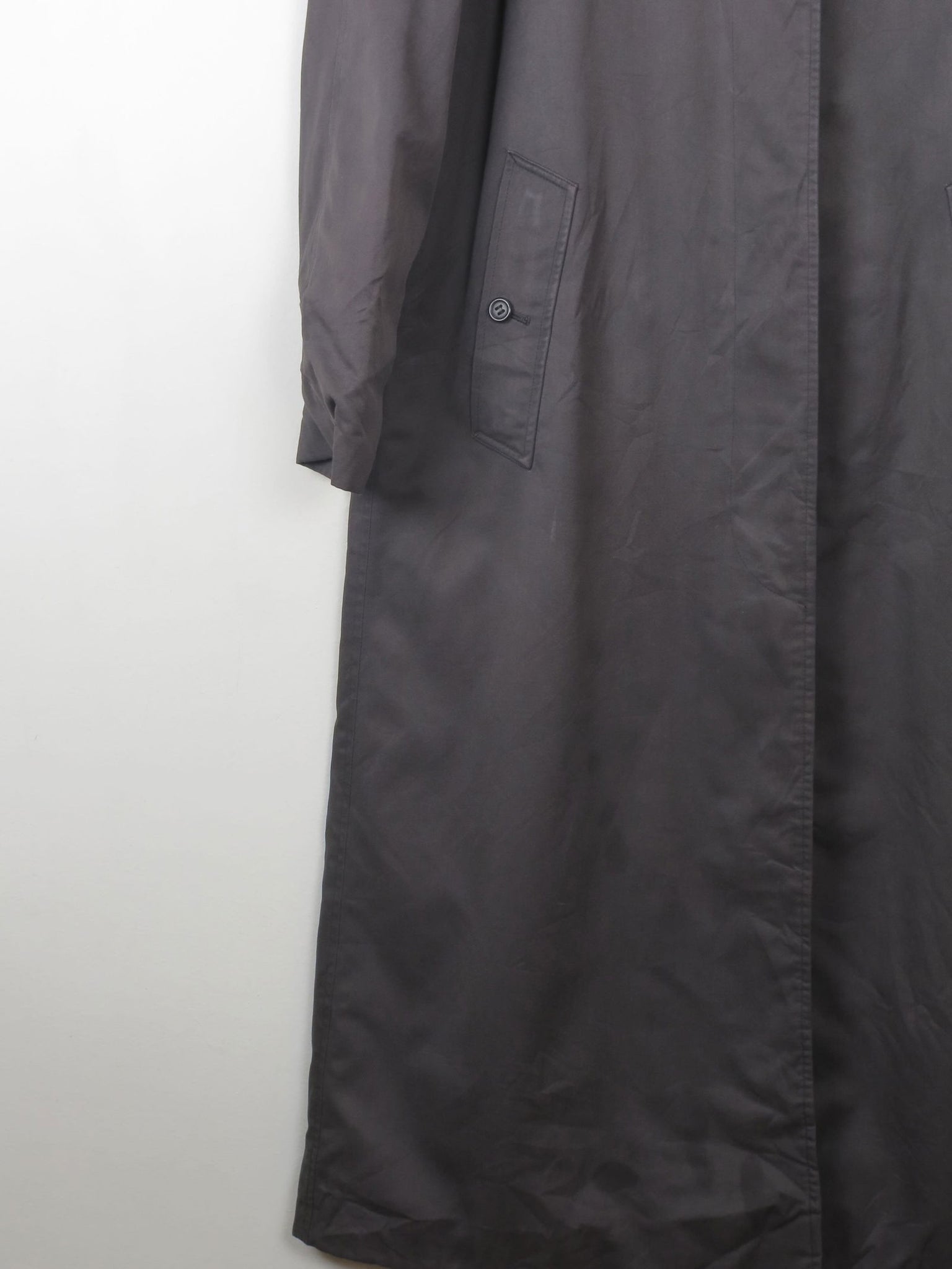 Women's Charcoal Vintage Burberry Trench Coat XS/S - The Harlequin