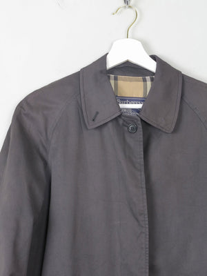 Women's Charcoal Vintage Burberry Trench Coat XS/S - The Harlequin
