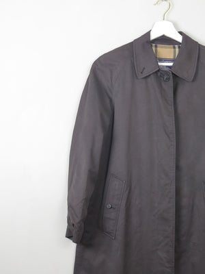 Women's Charcoal Vintage Burberry Trench Coat XS/S - The Harlequin