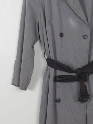 Women's Charcoal Vintage Trench Coat S-L - The Harlequin