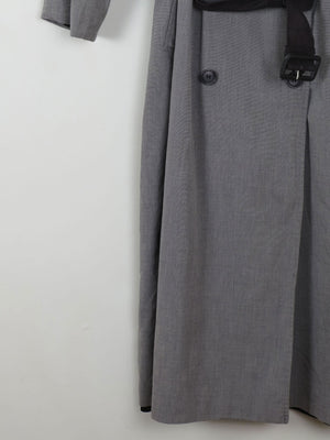 Women's Charcoal Vintage Trench Coat S-L - The Harlequin