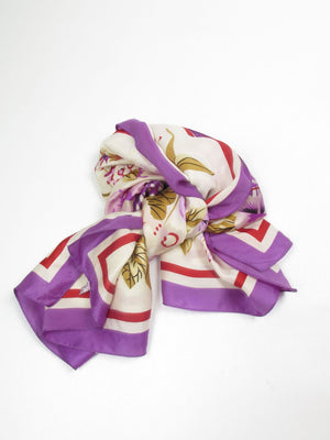 Women’s Colourful Large Vintage Silk Scarf - The Harlequin