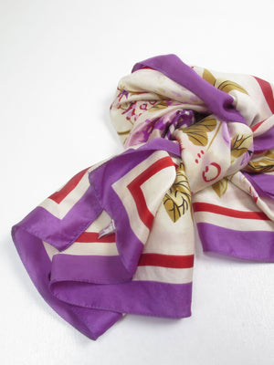 Women’s Colourful Large Vintage Silk Scarf - The Harlequin