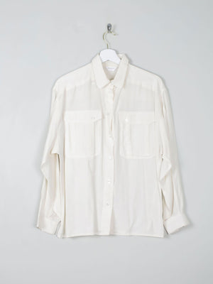 Women's Cream Silk Blouse By Hammer M - The Harlequin