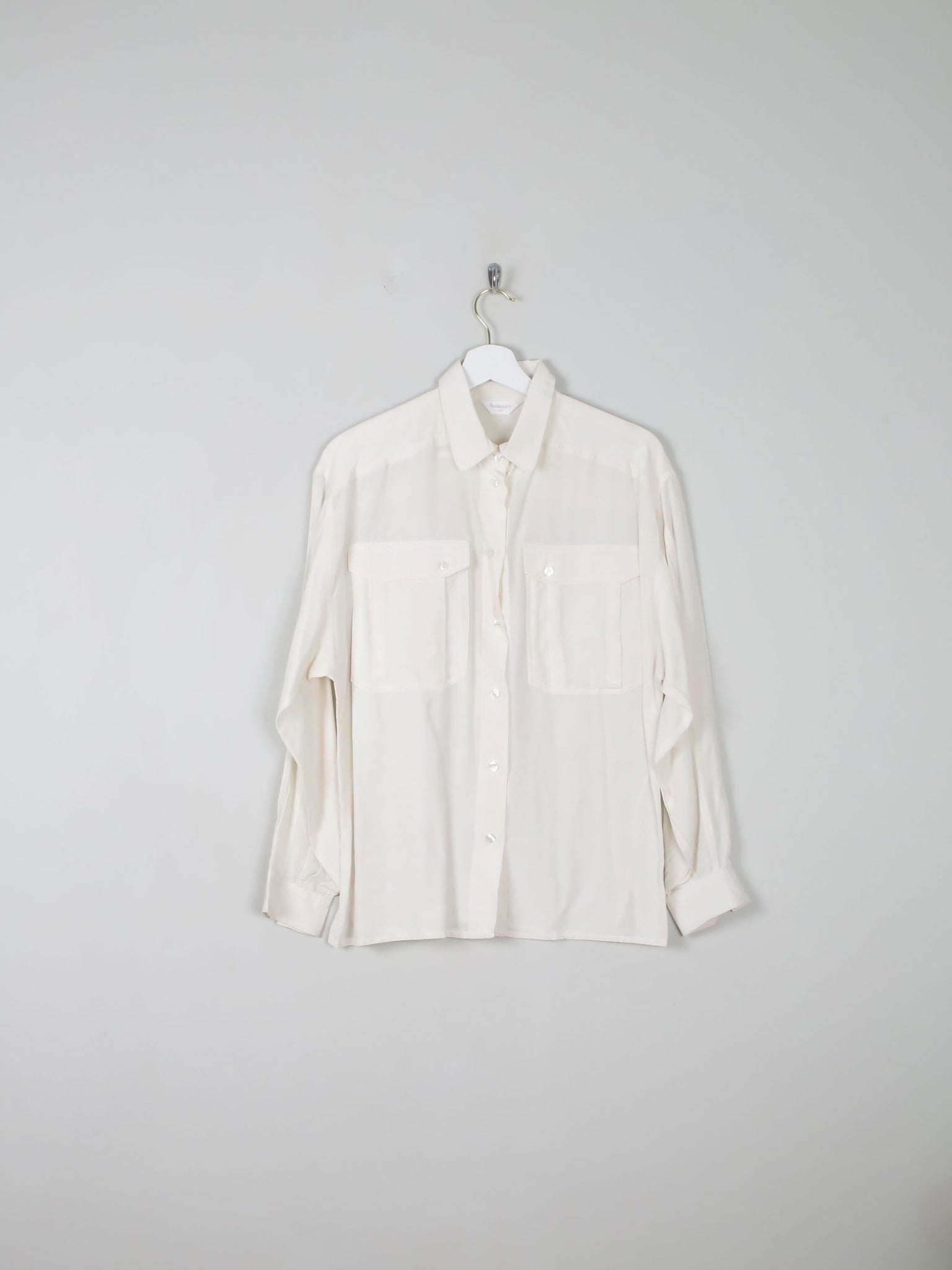 Women's Cream Silk Blouse By Hammer M - The Harlequin