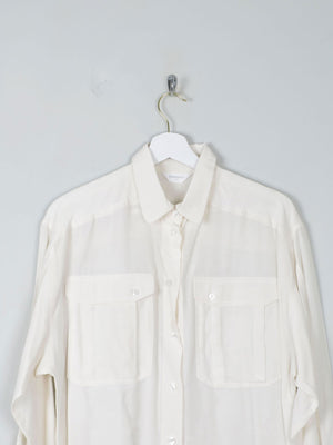 Women's Cream Silk Blouse By Hammer M - The Harlequin