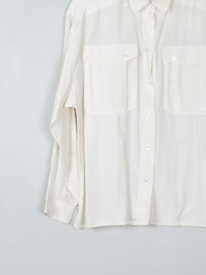 Women's Cream Silk Blouse By Hammer M - The Harlequin