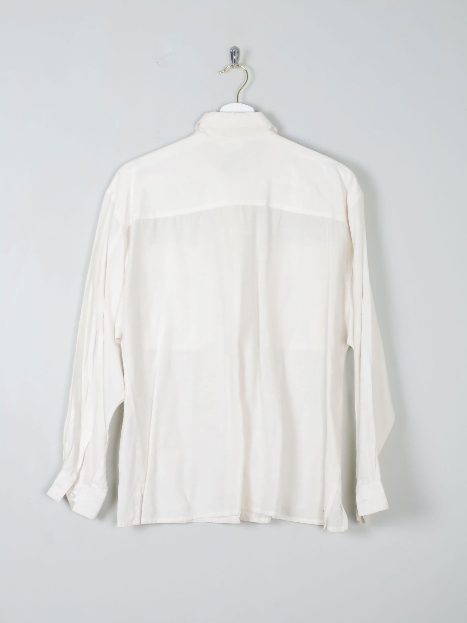 Women's Cream Silk Blouse By Hammer M - The Harlequin