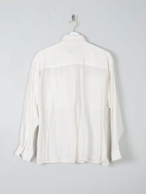 Women's Cream Silk Blouse By Hammer M - The Harlequin