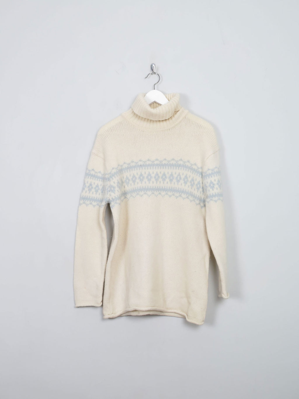 Women's Cream Vintage Marc O Polo Turtle Neck Jumper M - The Harlequin