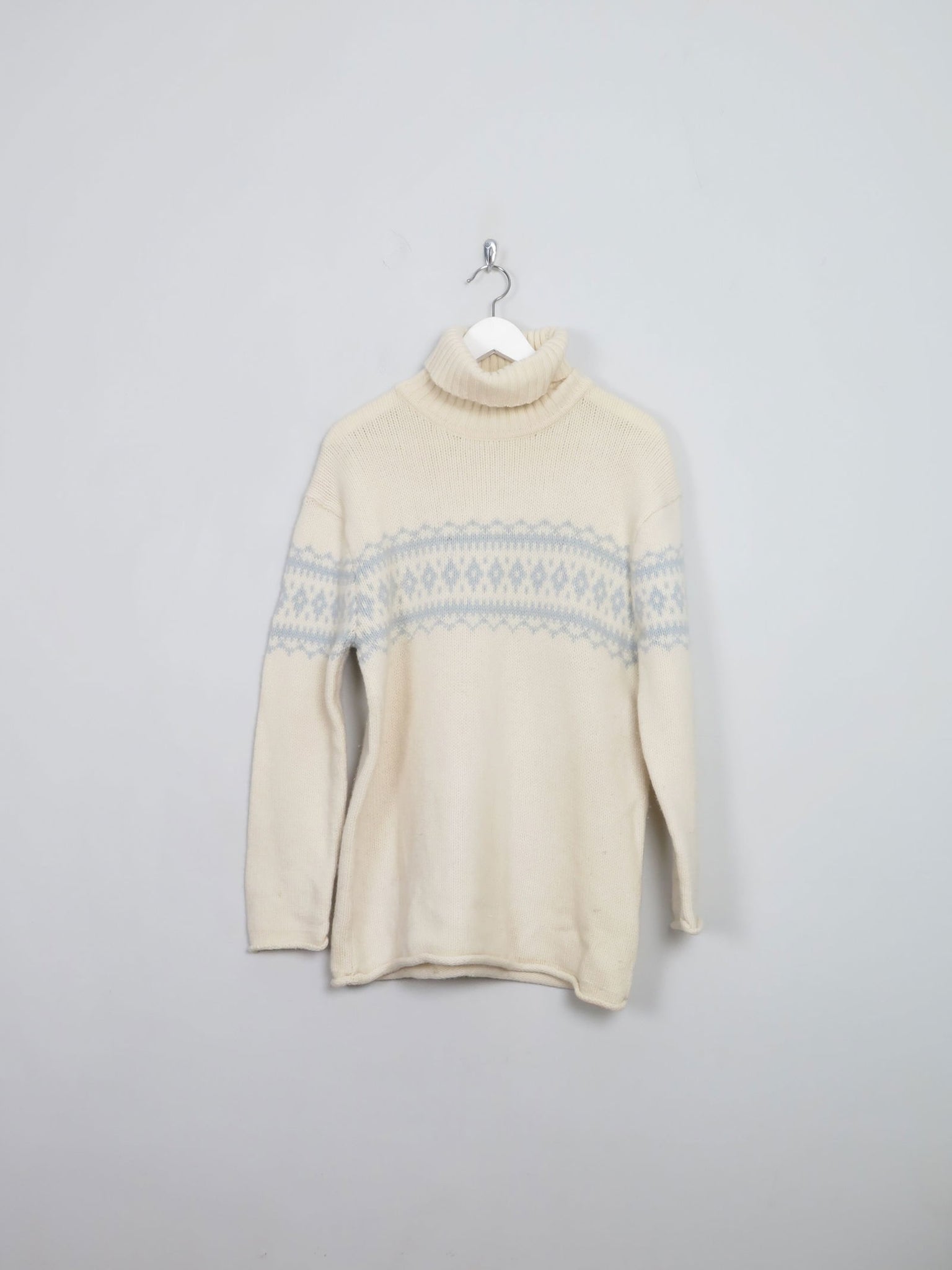 Women's Cream Vintage Marc O Polo Turtle Neck Jumper M - The Harlequin