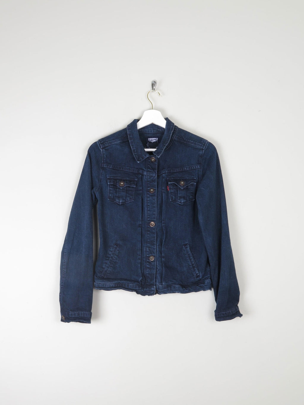 Women's Dark Blue Levis Stretch Denim Jacket XS - The Harlequin