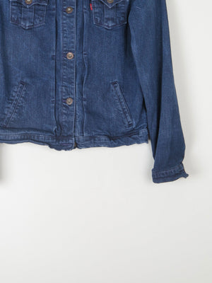 Women's Dark Blue Levis Stretch Denim Jacket XS - The Harlequin