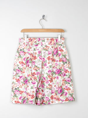 Women’s Floral Vintage Bermuda Shorts S - The Harlequin