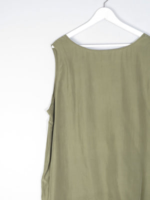 Women’s Green Silk Vintage Vest Top XL - The Harlequin