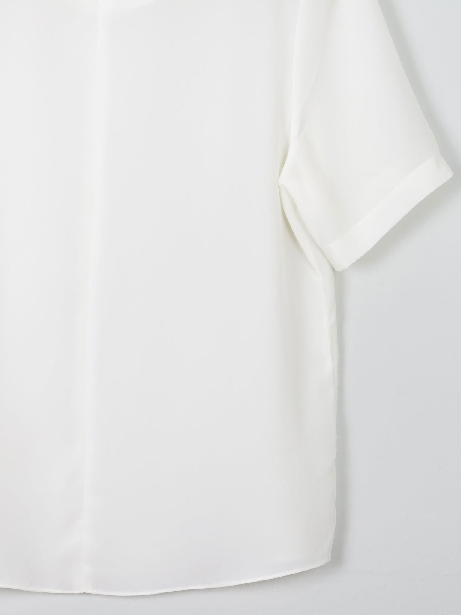Women's Ivory Short Sleeved Blouse With Embroidery Detail S - The Harlequin