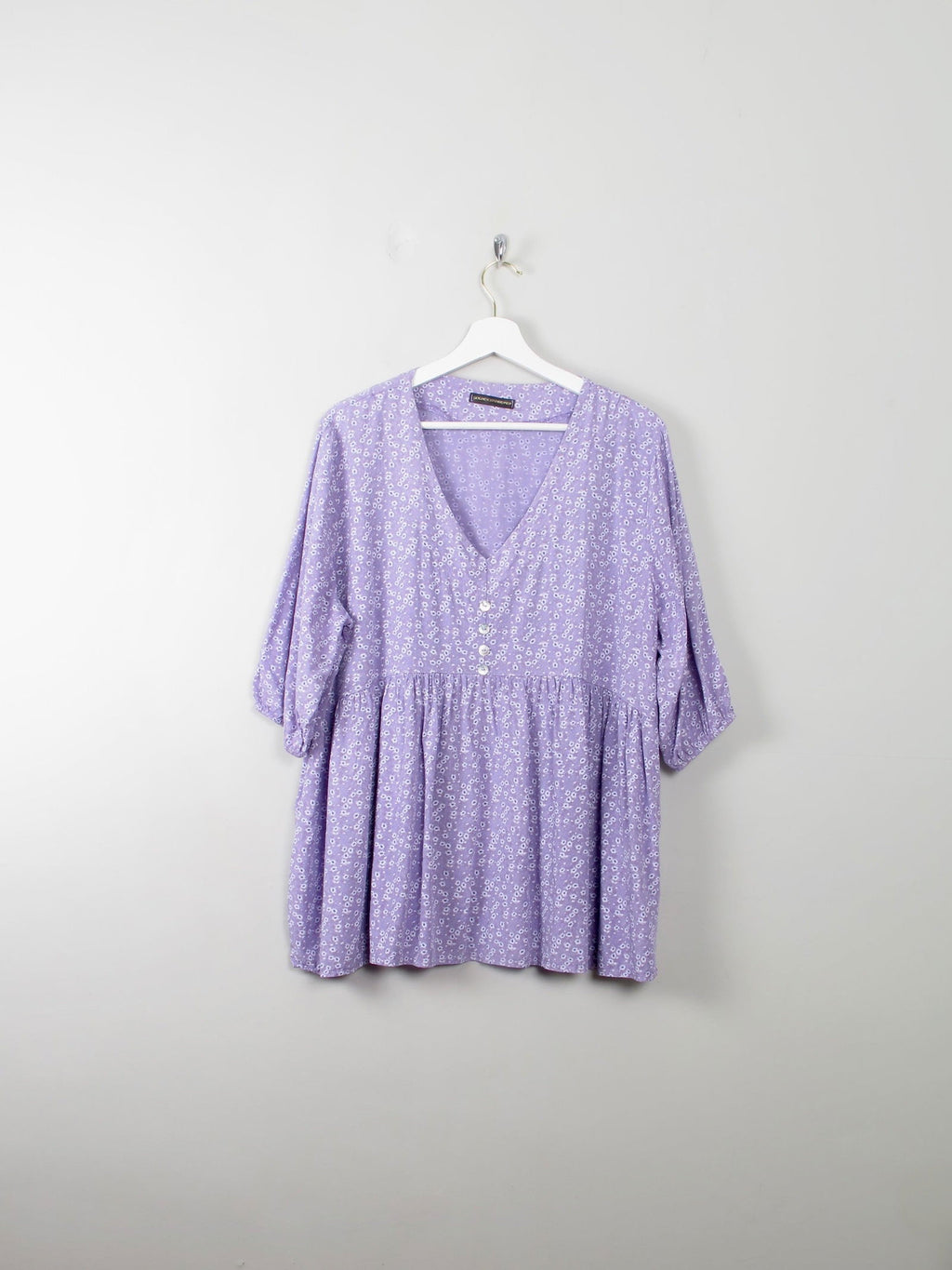 Women's Lilac Vintage Blouse M/L - The Harlequin