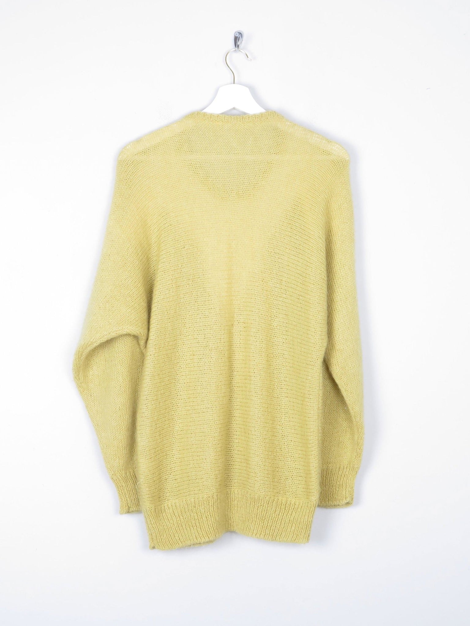 Women's Lime Green Vintage Mohair Jumper S/M - The Harlequin
