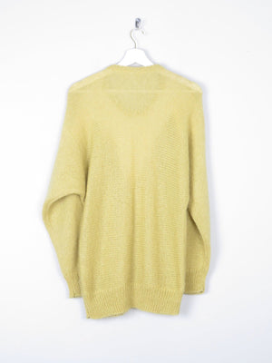 Women's Lime Green Vintage Mohair Jumper S/M - The Harlequin