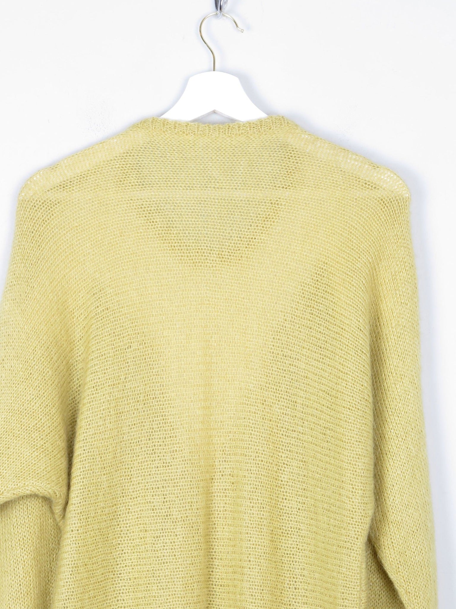 Women's Lime Green Vintage Mohair Jumper S/M - The Harlequin