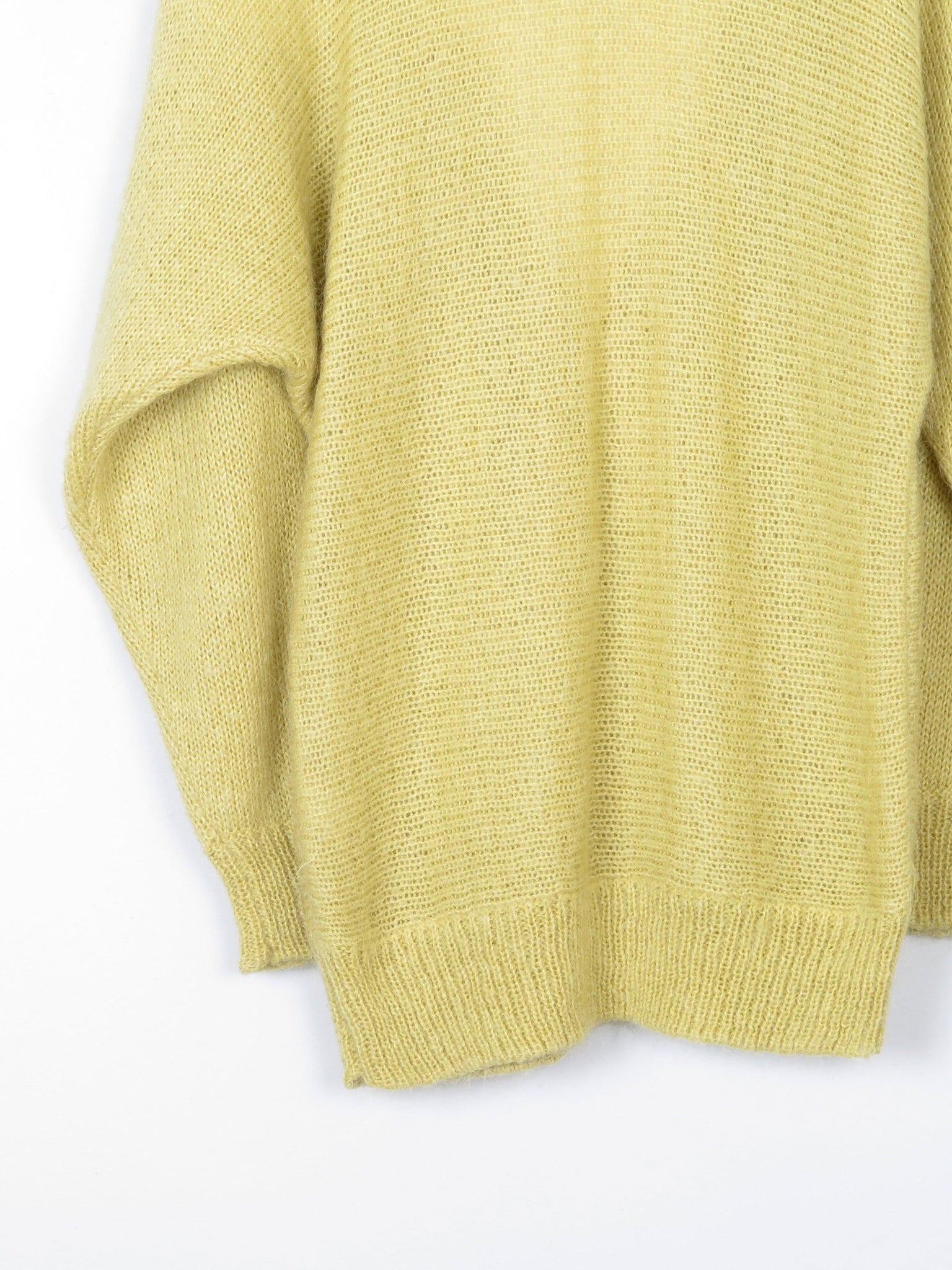 Women's Lime Green Vintage Mohair Jumper S/M - The Harlequin