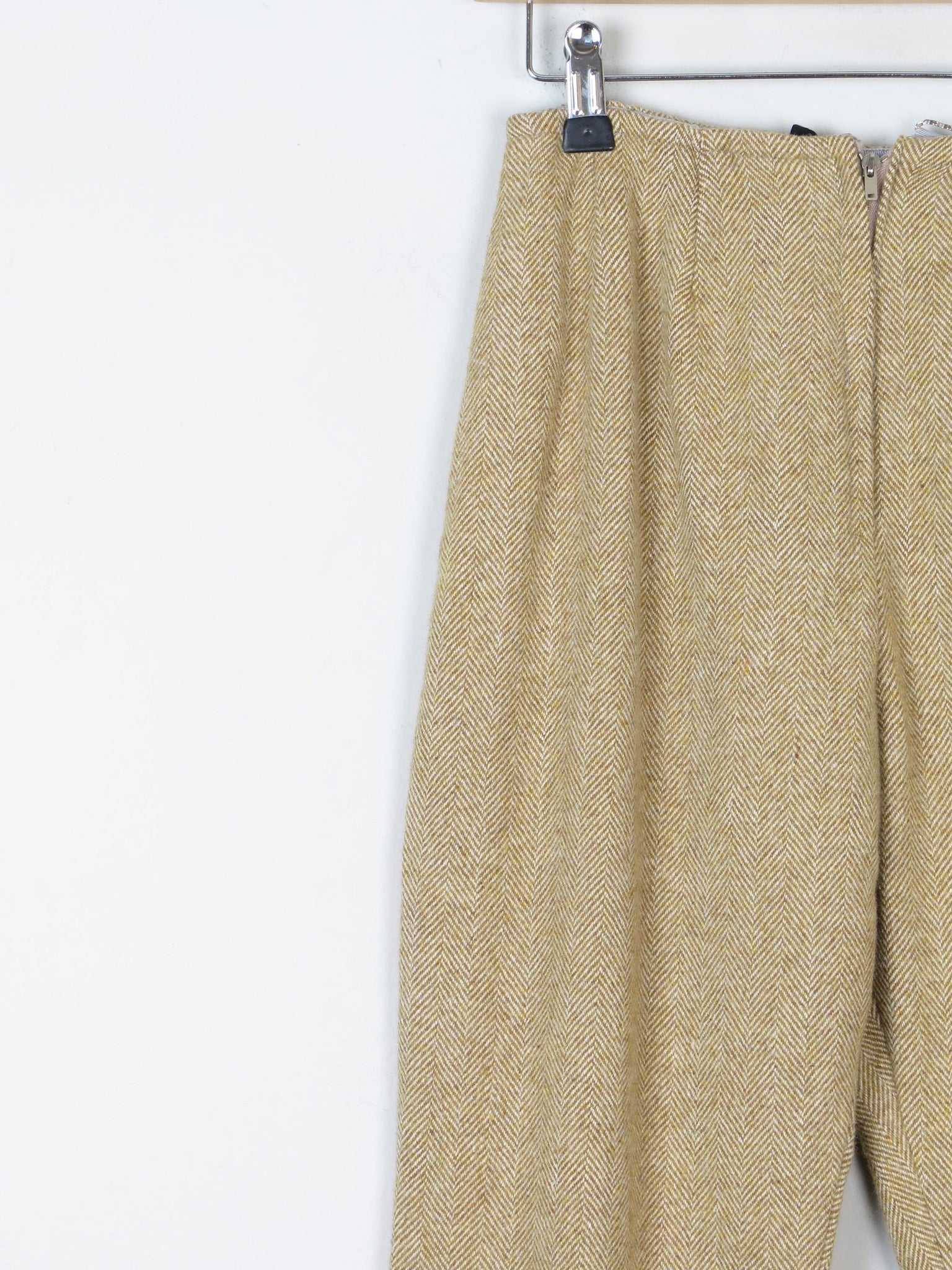 Women's Mustard/Green 1970s Tweed Trousers 25/26" 6/8 XS - The Harlequin