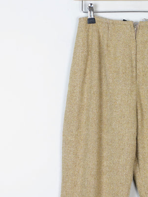 Women's Mustard/Green 1970s Tweed Trousers 25/26" 6/8 XS - The Harlequin
