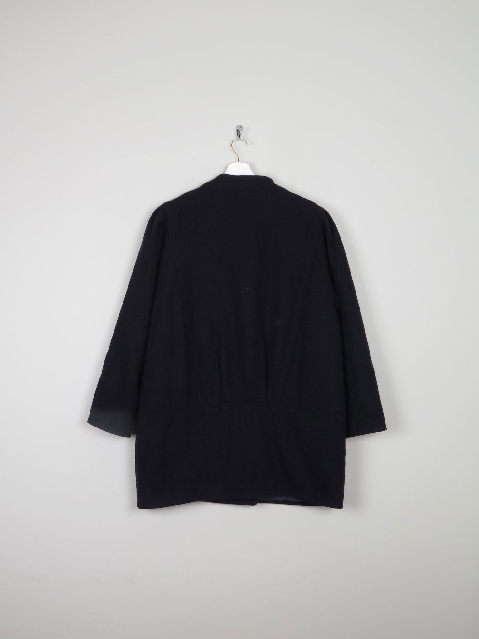 Women's Vintage Navy 80s Short Coat M/L - The Harlequin