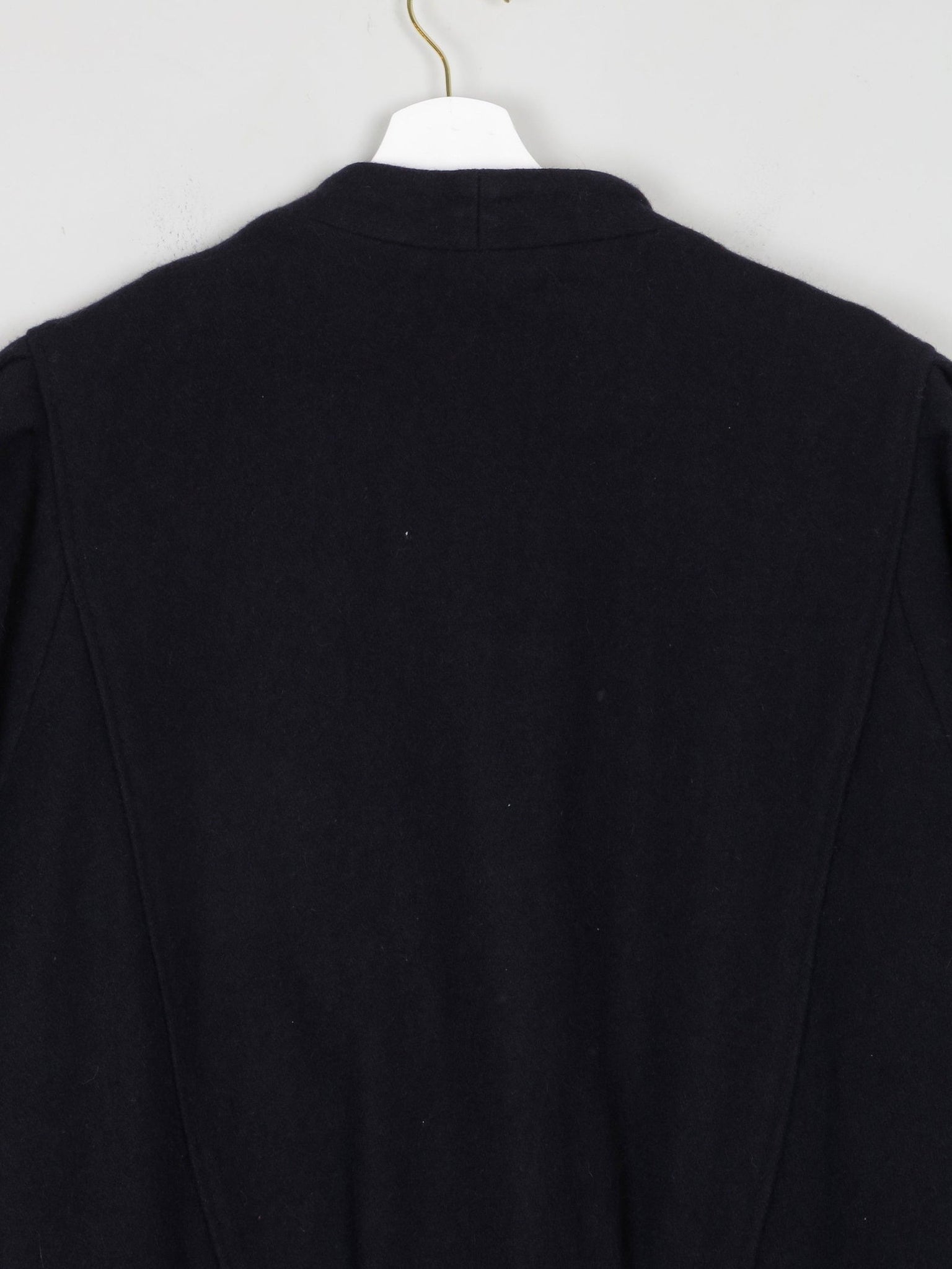 Women's Vintage Navy 80s Short Coat M/L - The Harlequin