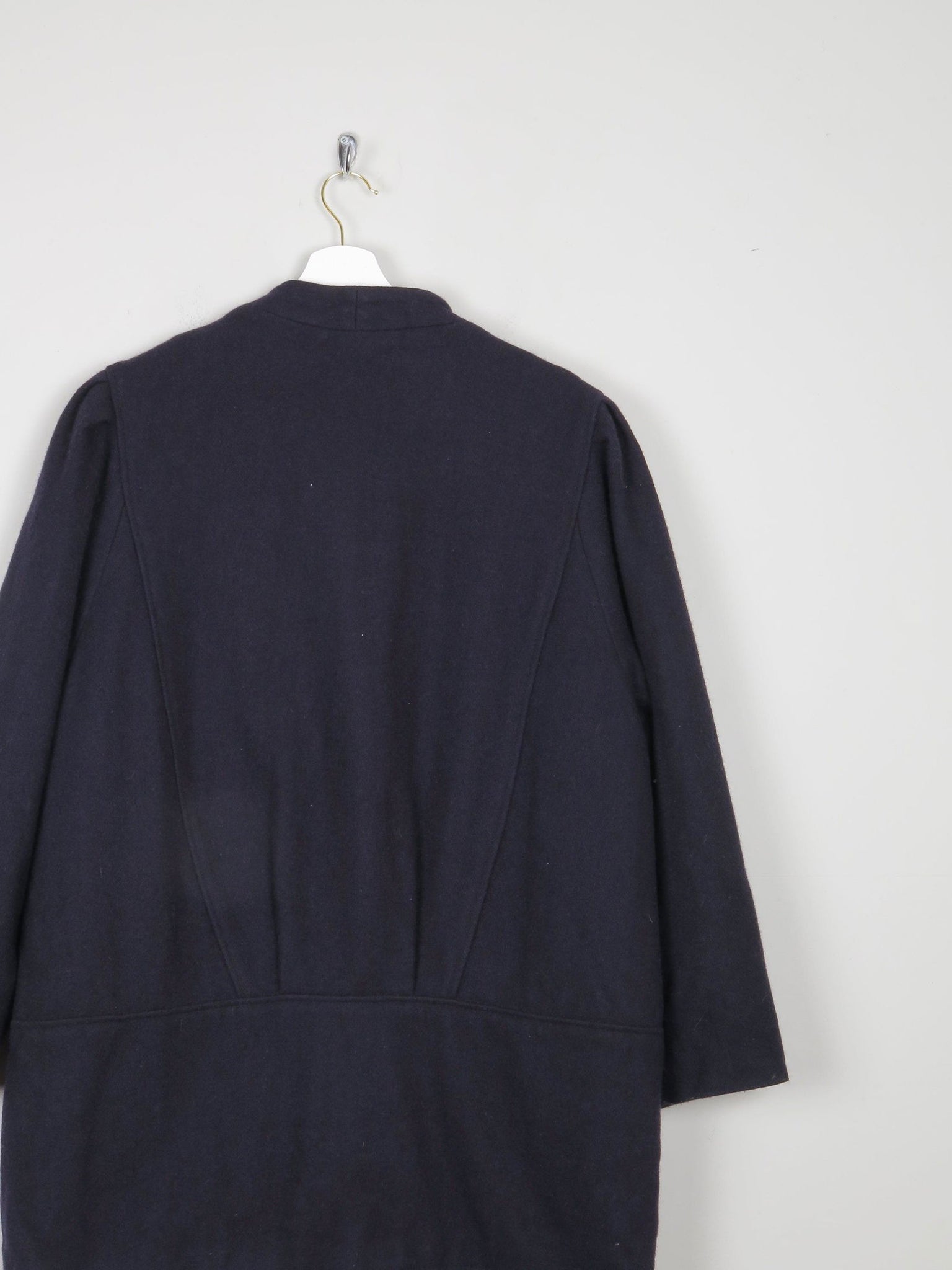 Women's Vintage Navy 80s Short Coat M/L - The Harlequin
