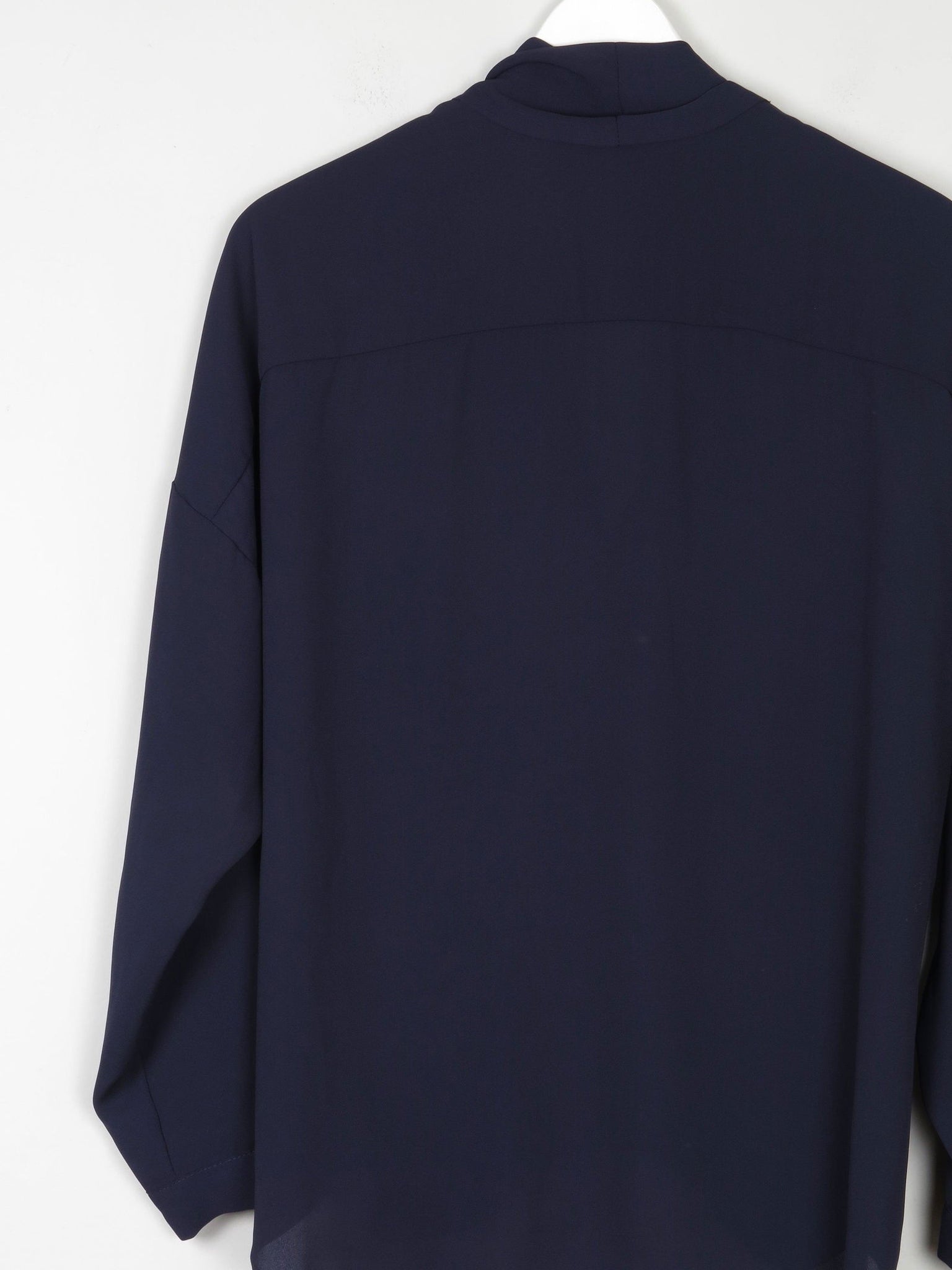 Women’s Navy Betty Jackson Cross Over Blouse 14 - The Harlequin
