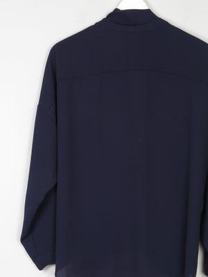 Women’s Navy Betty Jackson Cross Over Blouse 14 - The Harlequin