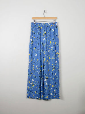 Women's New Floral Trousers People Tree 14/L - The Harlequin