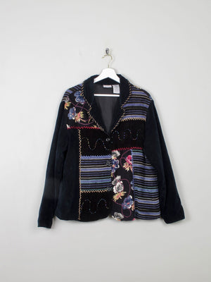 Women's Patchwork Style Vintage Jacket M/L - The Harlequin