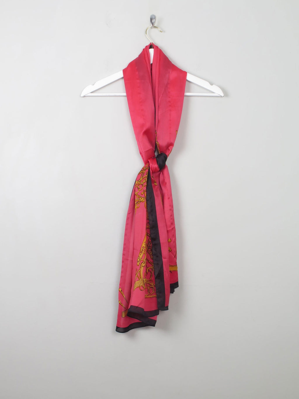 Women's Pink Silk Scarf/Wrap Large - The Harlequin