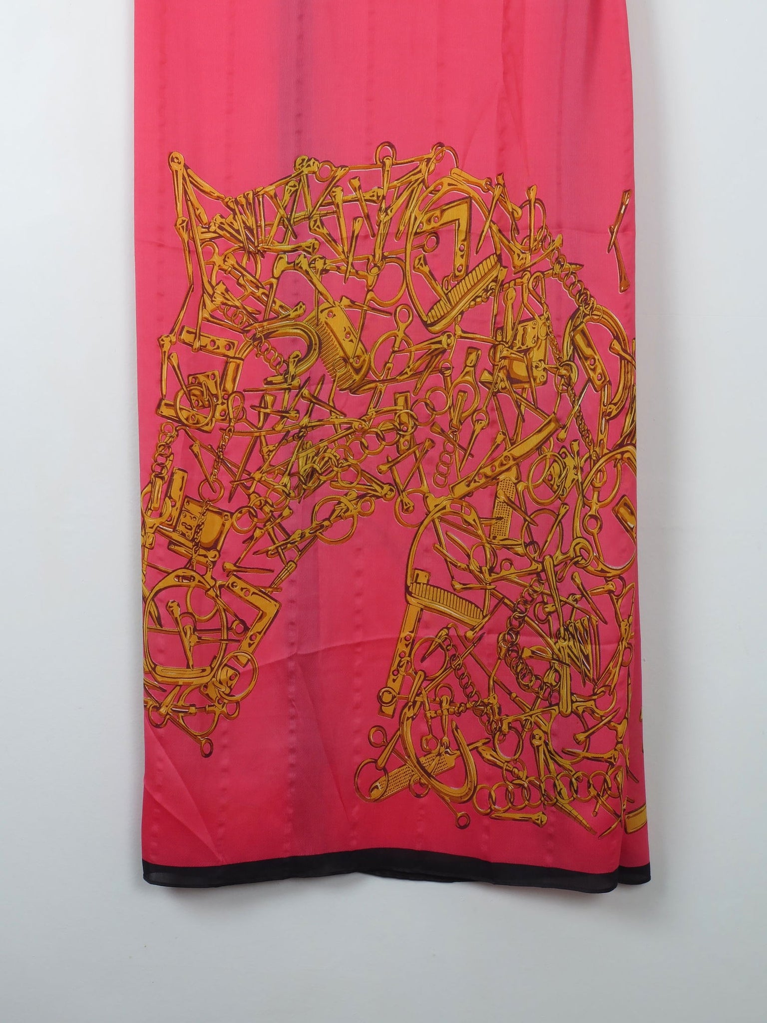 Women's Pink Silk Scarf/Wrap Large - The Harlequin
