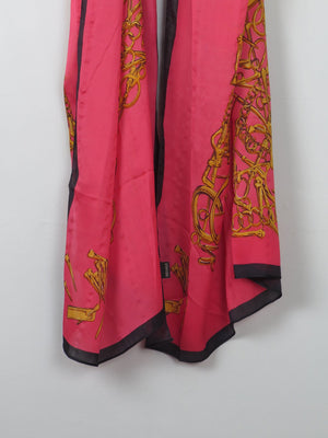 Women's Pink Silk Scarf/Wrap Large - The Harlequin