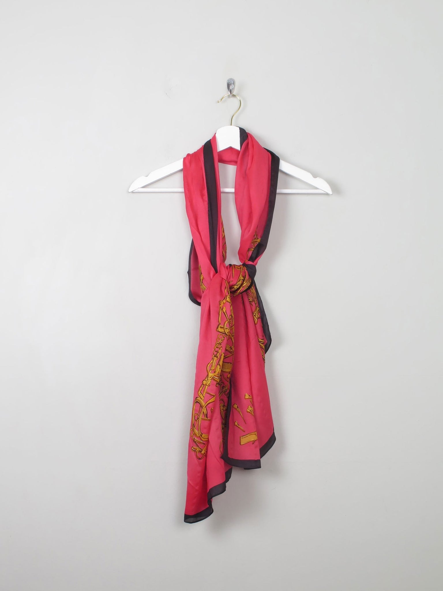 Women's Pink Silk Scarf/Wrap Large - The Harlequin