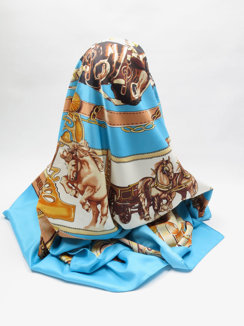 Women's Printed Vintage Style Extra Large Scarf - The Harlequin