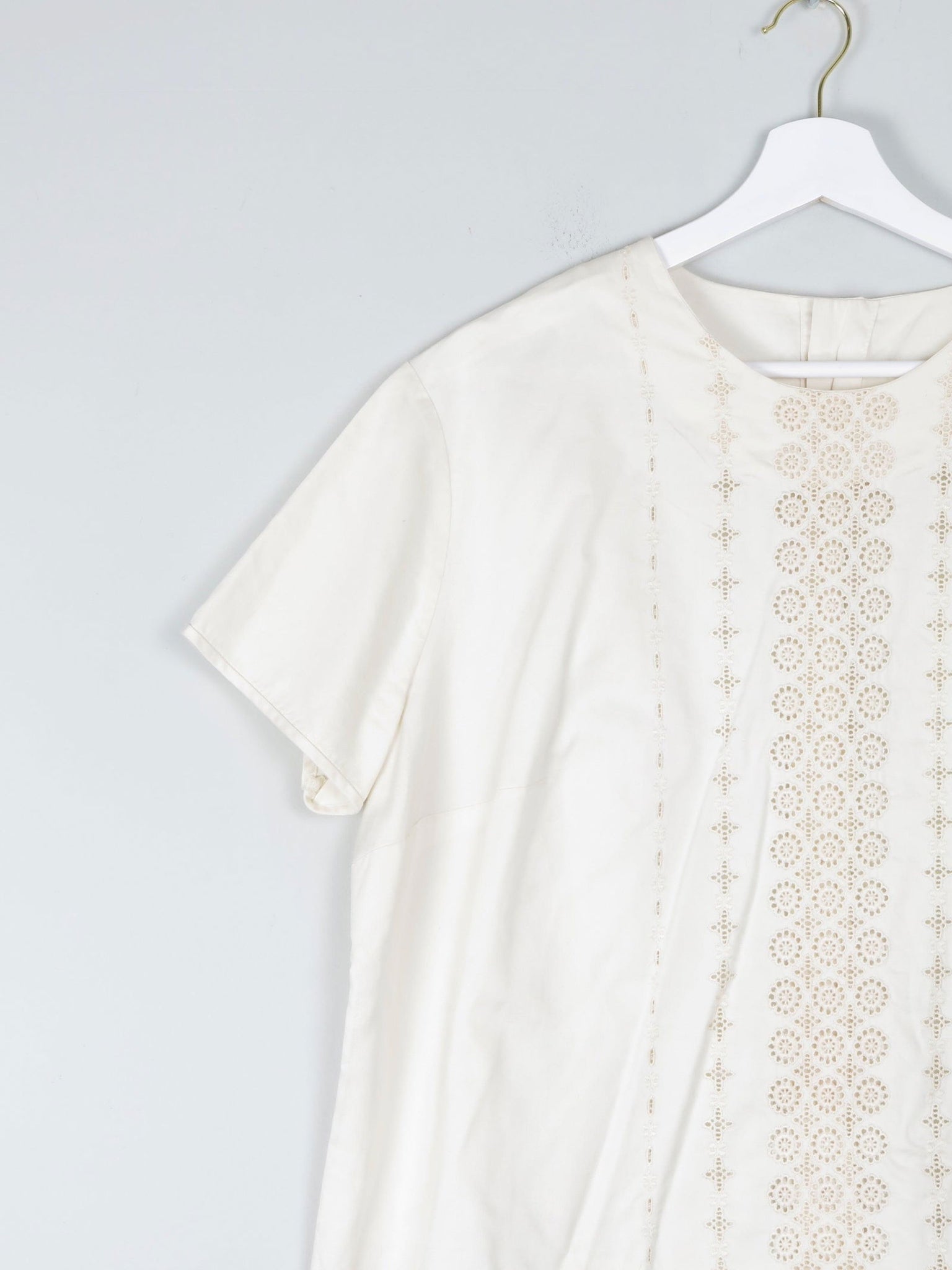 Women's Rich Cream Vintage Blouse XL - The Harlequin