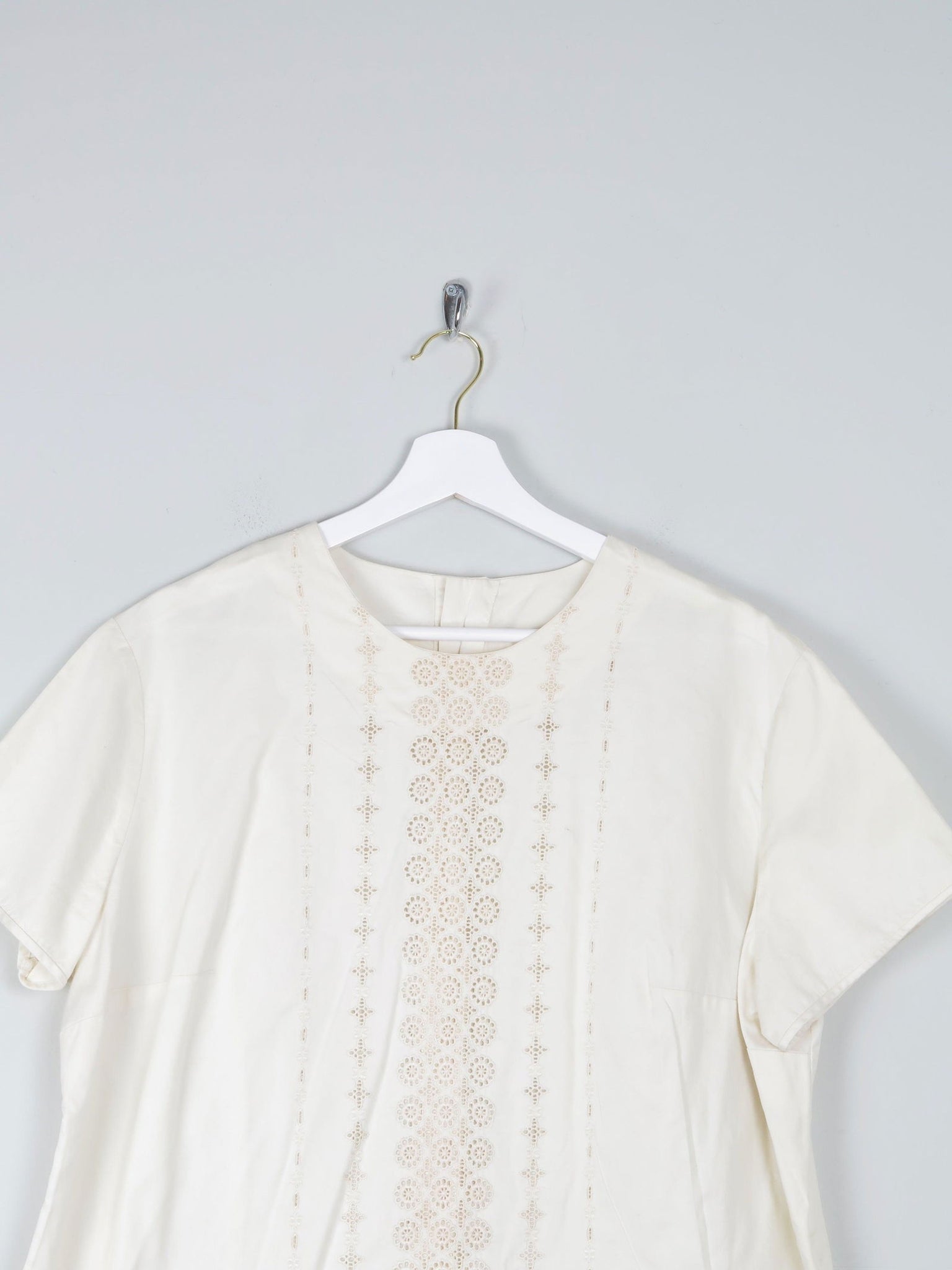 Women's Rich Cream Vintage Blouse XL - The Harlequin
