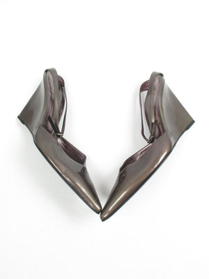 Women's Sergio Rossi Metallic Grey Heels 5/38 - The Harlequin