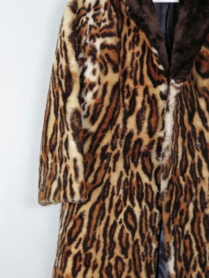 Women's Sheepskin Vintage Leopard Printed Coat XS/S - The Harlequin