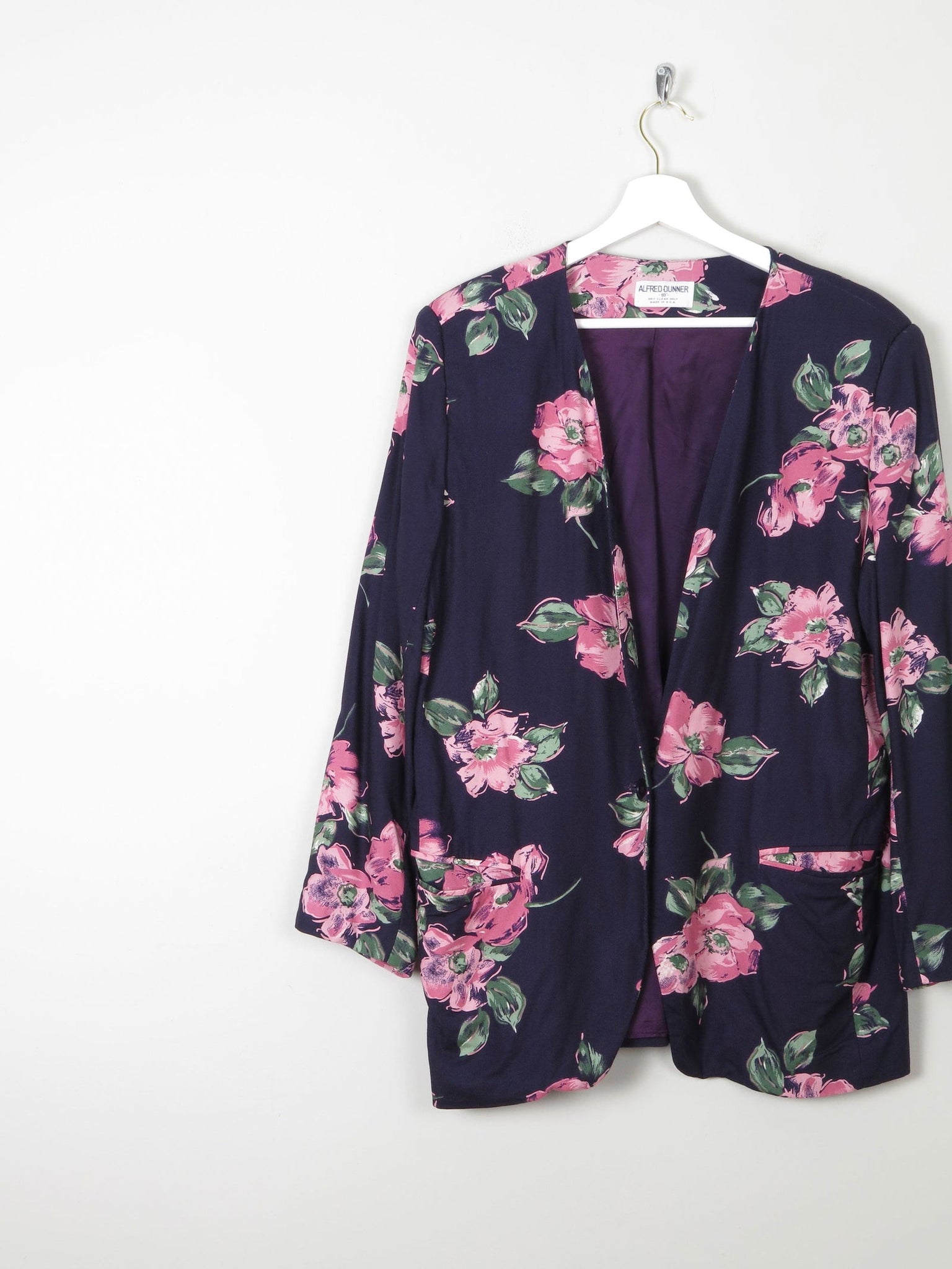 Women's Summer Floral Vintage Jacket M - The Harlequin