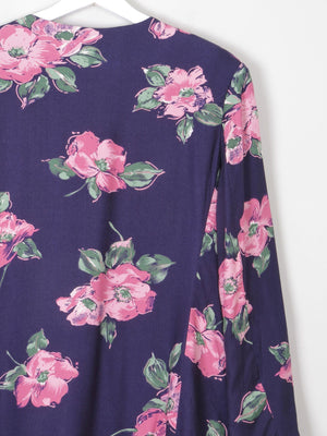 Women's Summer Floral Vintage Jacket M - The Harlequin