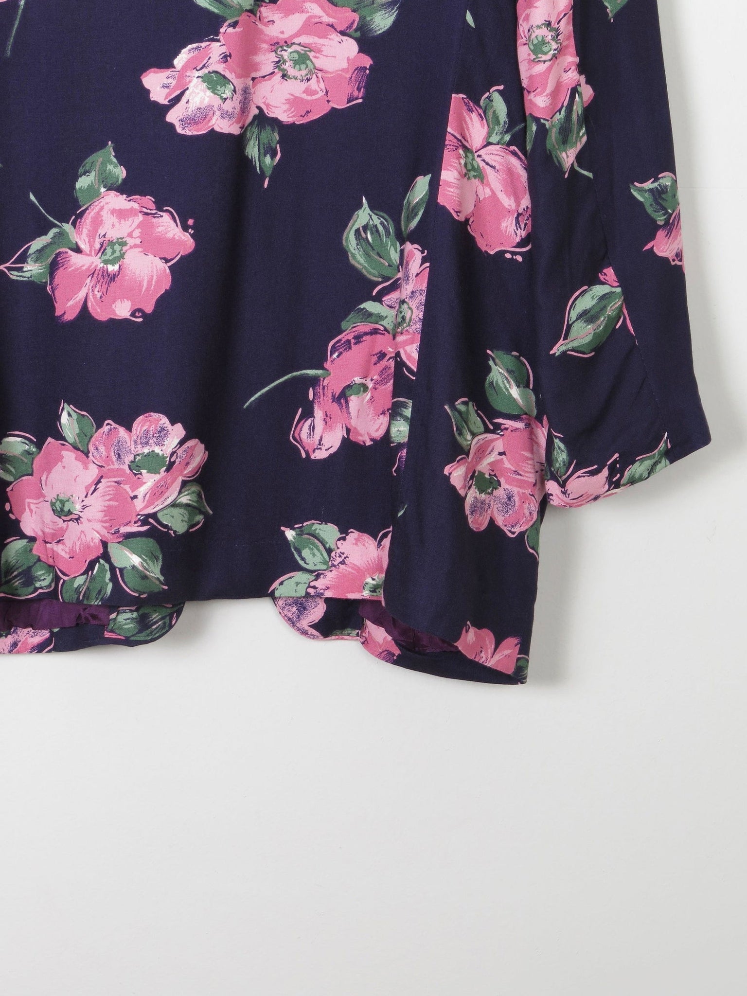 Women's Summer Floral Vintage Jacket M - The Harlequin