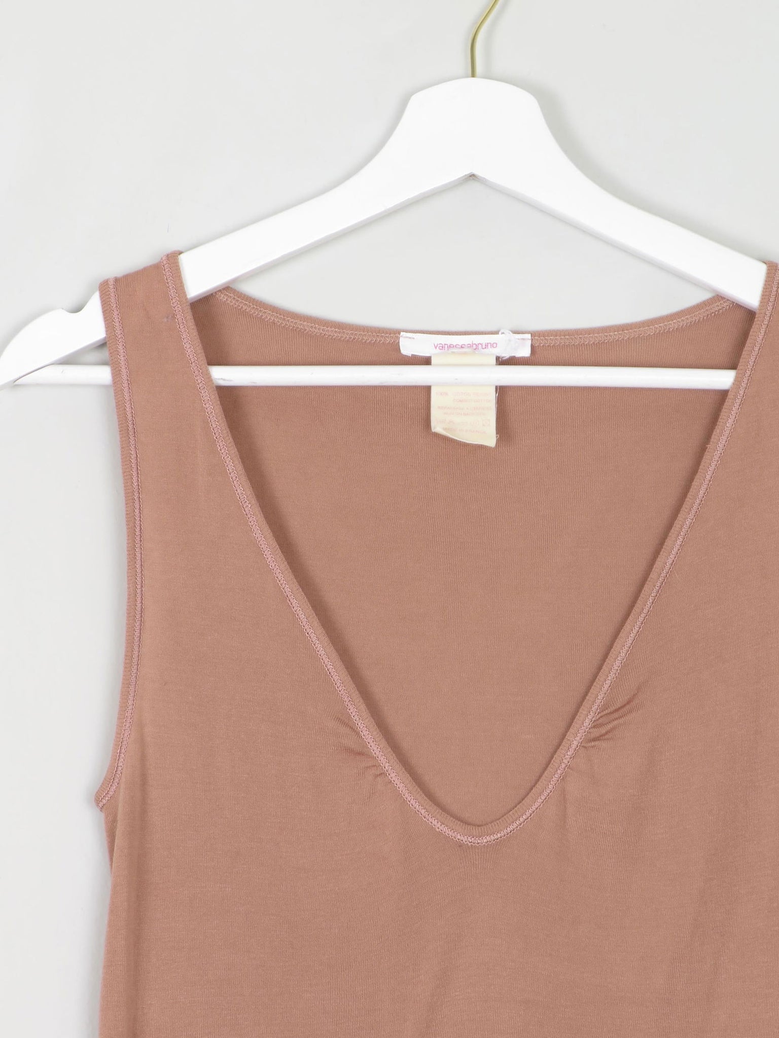 Women's Tan Vanessa Bruno Top S/M - The Harlequin