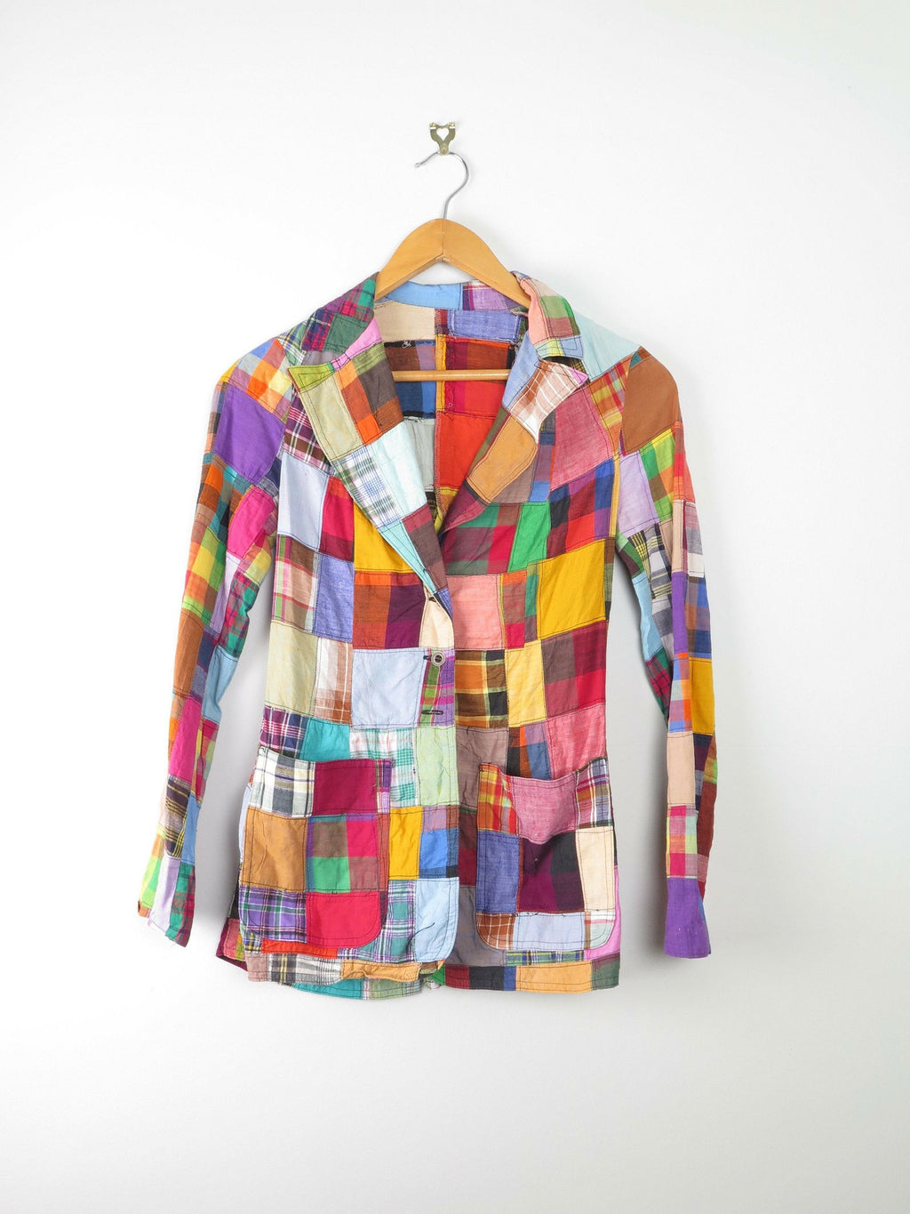 Women’s Vintage 1970s Patchwork Jacket 6 XS - The Harlequin