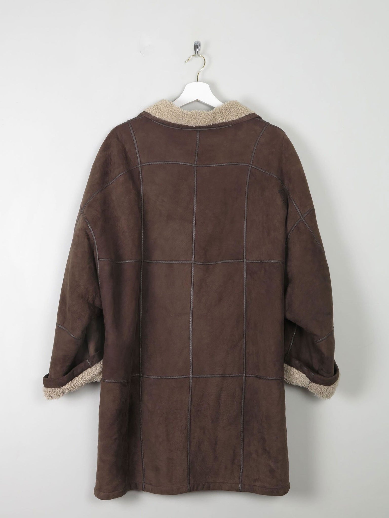Women's Vintage 3/4 Length Shearling Coat M/L - The Harlequin