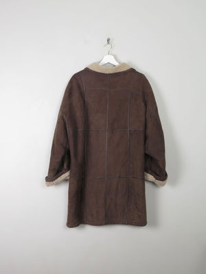 Women's Vintage 3/4 Length Shearling Coat M/L - The Harlequin